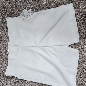 Men's white golf shorts